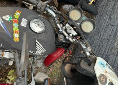 SUCATA HONDA/ CG 150 TITAN KS, COR PRETA, ANO/MOD 07/08.