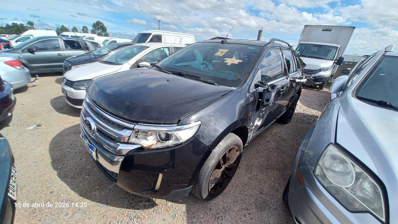 Lote UM Veículo I/FORD EDGE V6, ANO/MODELO 2013/2013, COR PRETA