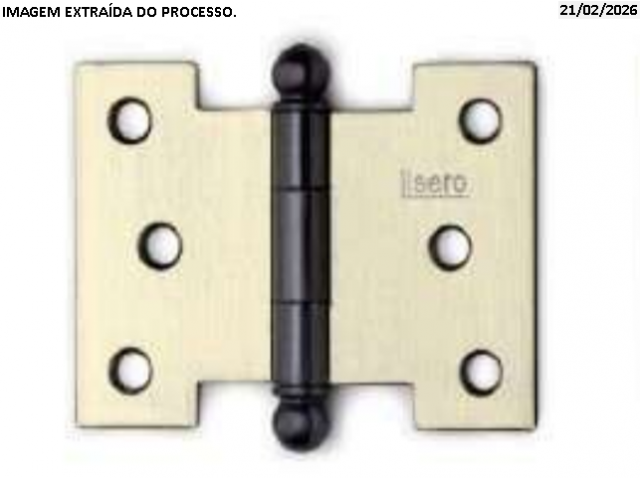 Fabricação de dobradiça palmela