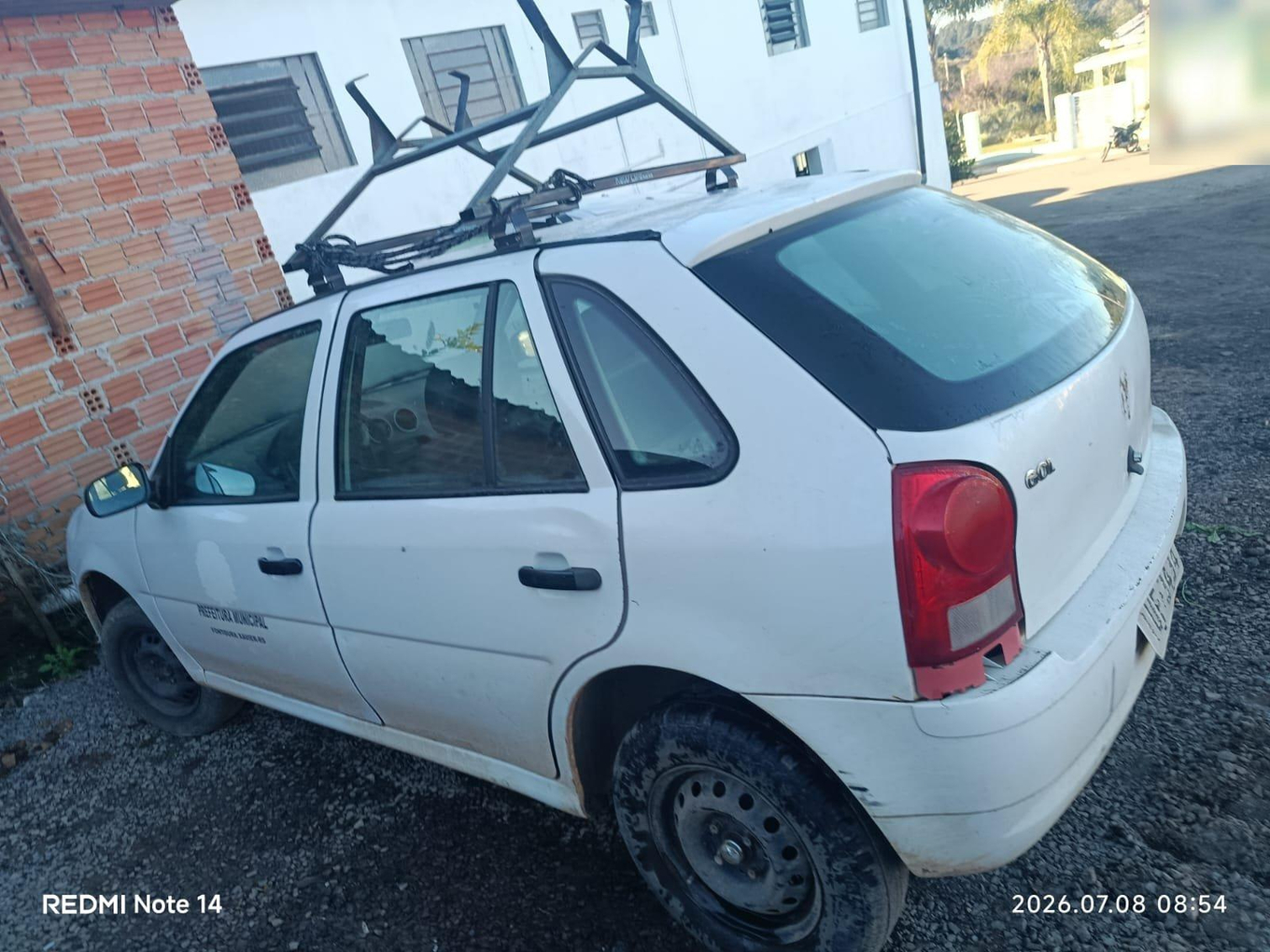 VW GOL 1.0 GIV, Ano 2013, Cor Branca