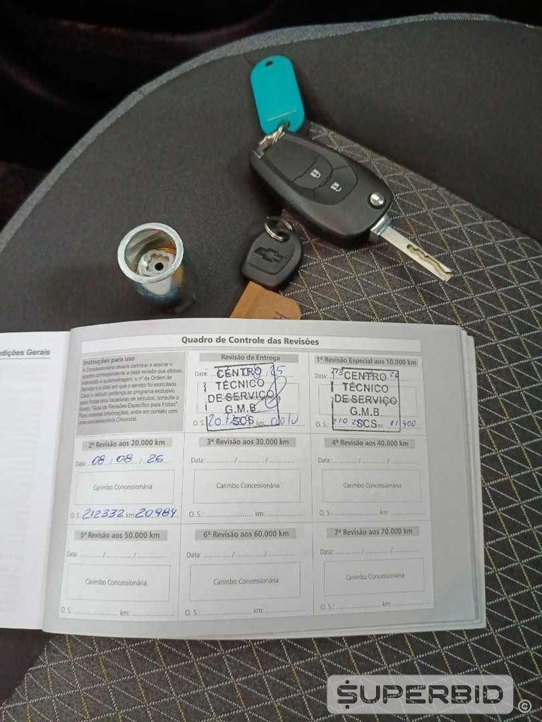 CHEVROLET SPIN 1.8L AT LT, 2025/2026, Placa FINAL 4 (SP), (Ref.: 53336)